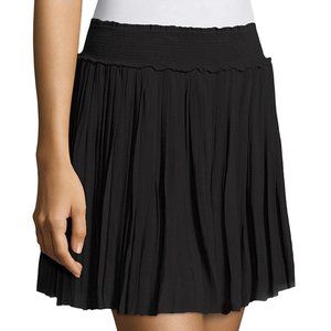 NWT JOIE Bridger Caviar black pleated mini skirt
